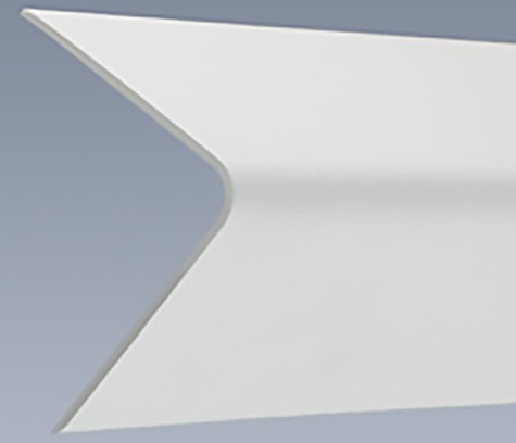 Pure Wall Cladding PVC External Corner 25x25mm Capping Trim White 3050mm