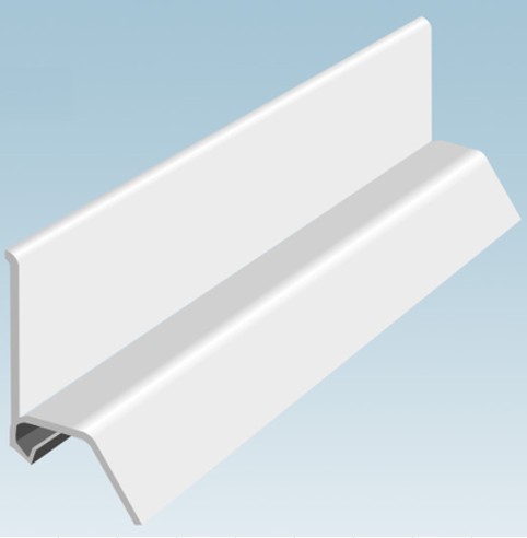 Pure Wall Cladding PVC Bath/Shower Seal Trim White 1850mm