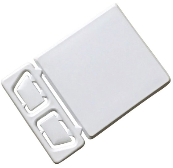 Pure Wall Cladding PVC Bath/Shower Seal Trim End Caps White (Pack Of 2)