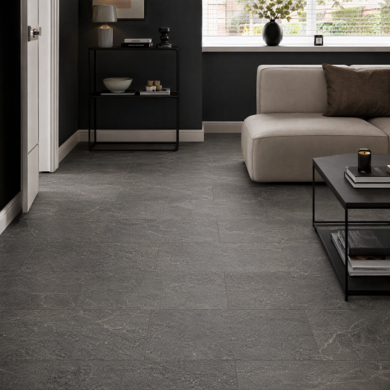 Stonescape Black Porcelain Wall & Floor Tile 300x600mm