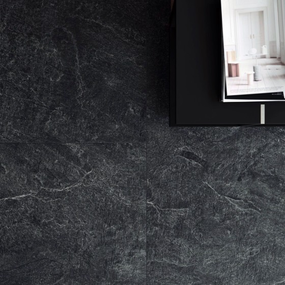 Stonescape Black Porcelain Wall & Floor Tile 600x600mm
