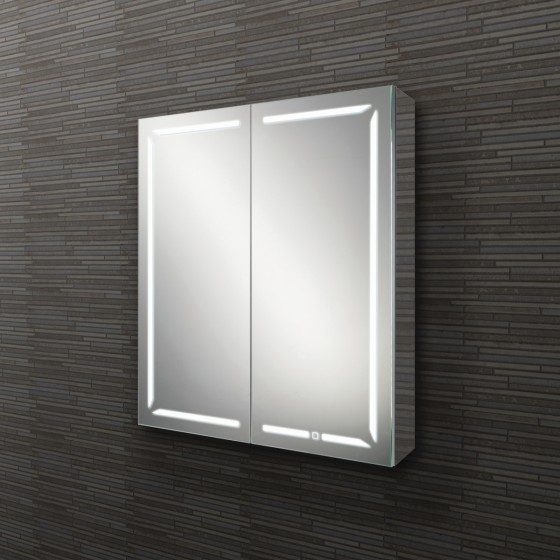 Groove Double Door Mirror Cabinet 700x800mm