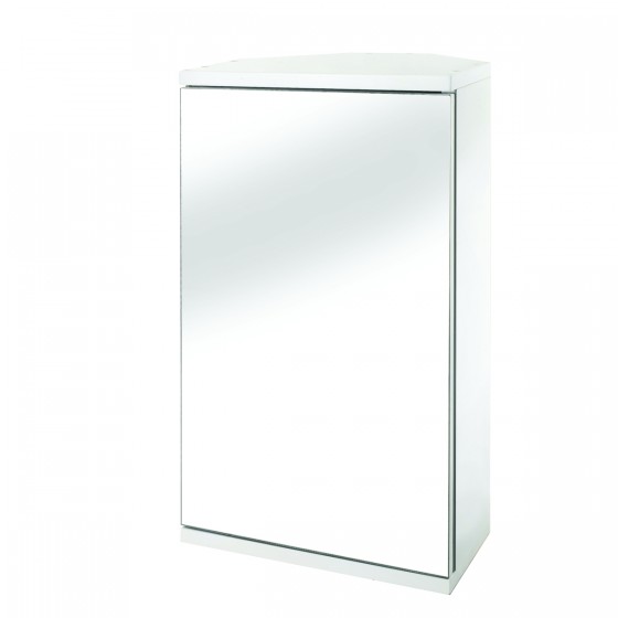 Simplicity Corner Single Door Mirrored Cabinet 500x300mm