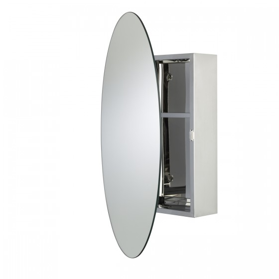 Tay Single Door Mirrored Cabinet 425x330mm