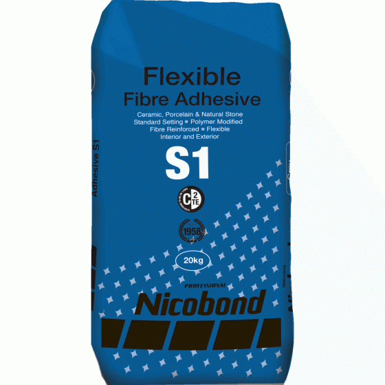 Nicobond Flexible Fibre S1 Adhesive Grey