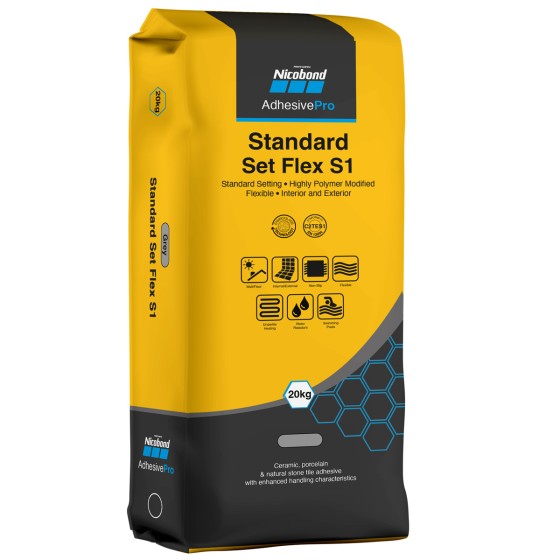 Nicobond Standard Set Flex S1 Adhesive White 20kg