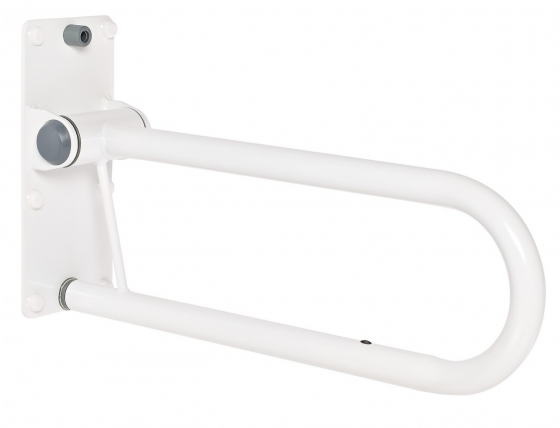 Ridder Comfort Toilet Accessibility Rail, Fold-Away, Short, 55 cm, White