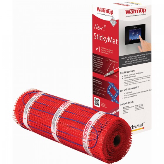 Warmup 150w/m2 Stickymat Undertile Heating Mat 1.5m2 SPM1.5