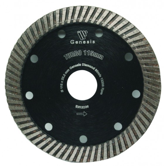 Genesis Turbo Diamond Cutting Blade 115mm
