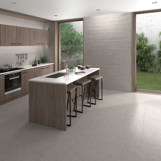 Balance Matt Grey Decor Ceramic Wall Tile 300x900mm
