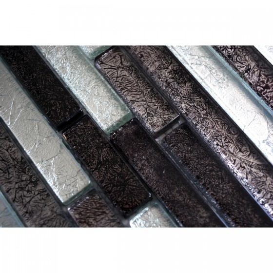 Linear Stick Mosaic Hyatt Cool Mix Mixed Wall Tile 300x300mm