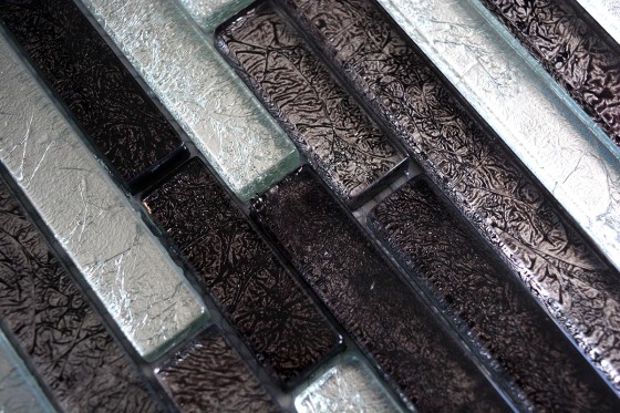 Linear Stick Mosaic Hyatt Cool Mix Mixed Wall Tile 300x300mm