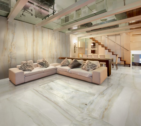 Lavish AH5 Soft Grey Onyx Porcelain Floor and Wall Tile 600x1200x10mm