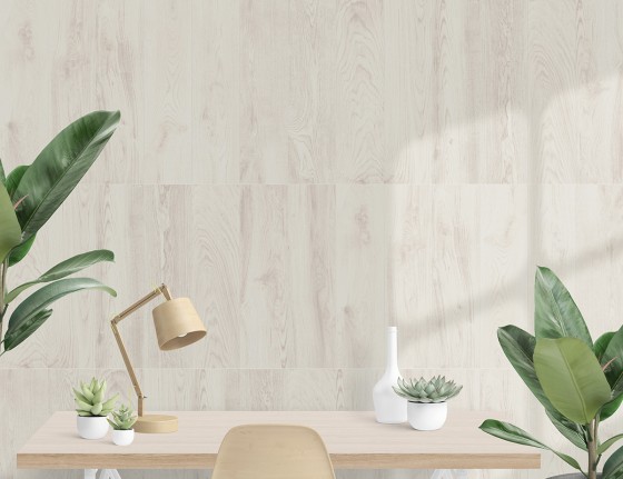 Wood Space White Oak Natural Porcelain Floor and Wall Tile 202x802mm