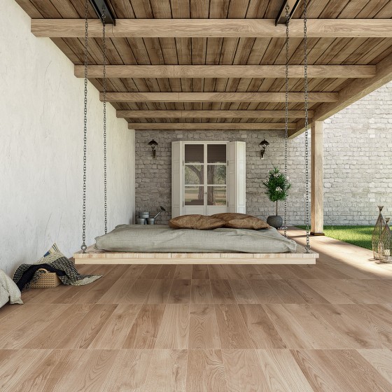 Wood Space Walnut Antislip Porcelain Floor and Wall Tile 202x802mm