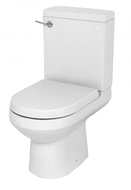Vogue Eco Close Coupled Suite with Standard Seat Water Saving Toilet & Lever Operated Flush