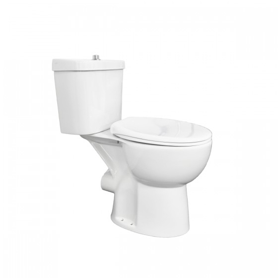 Eclipse Close Coupled, Comfort Height, Suite with Standard Seat Push Button Flush 