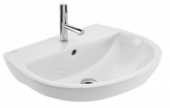 Eclipse 46cm Cloakroom Basin 1 Tap Hole