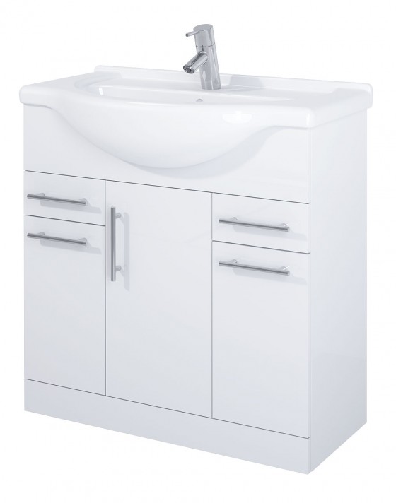 Sense 75cm 3 Door, 2 Drawer Basin Unit