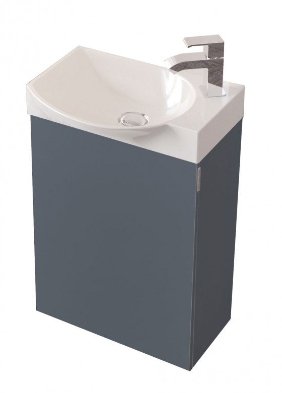 Drift 45cm Single Door Basin Unit Anthracite