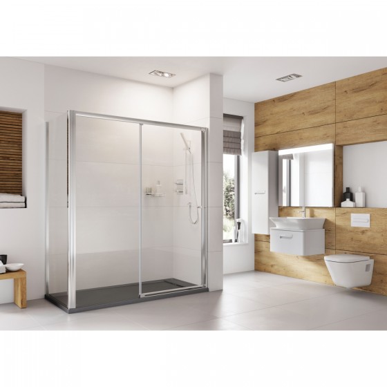 Astro Two Right Hand Level Access Sliding Door & Side Panel 1000 x 800mm