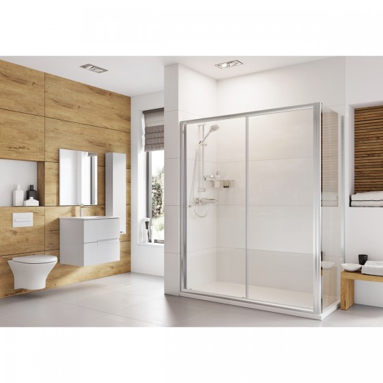 Astro Two Sliding Door & Side Panel 1700 x 700mm