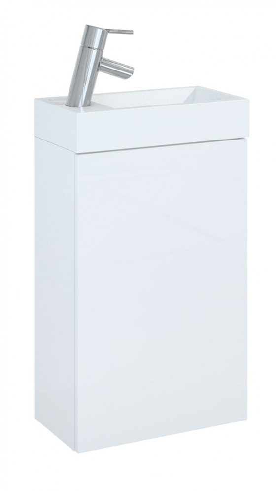 Wall Hung Vanity Unit White 40cm