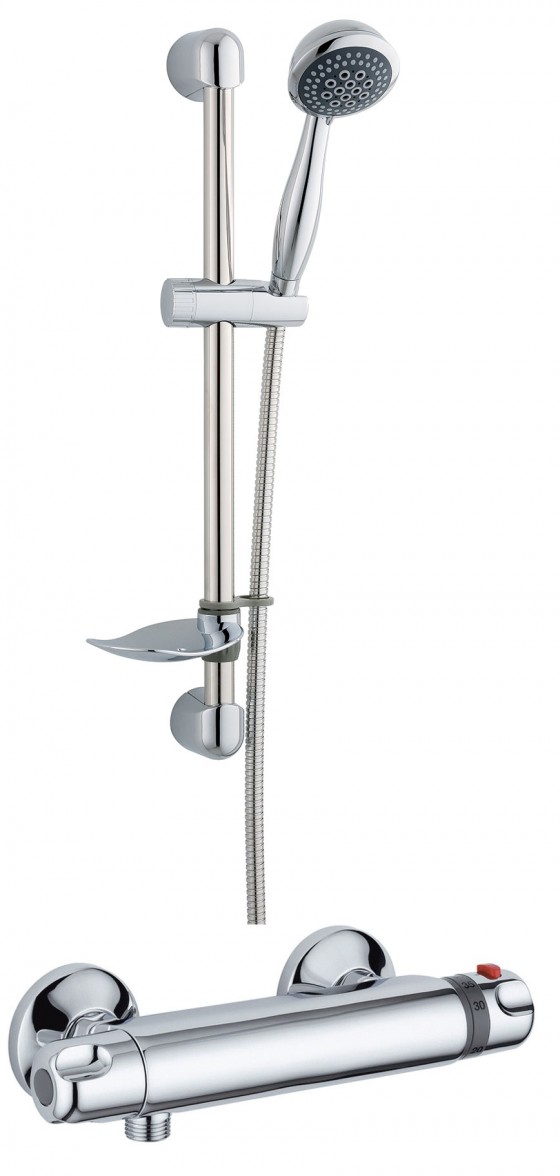 Palma Thermostatic Shower with Silhouette Shower Kit