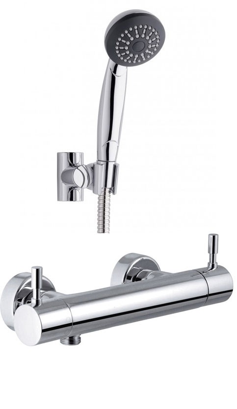 Quadro Thermostatic Shower with Nitro Shower Kit