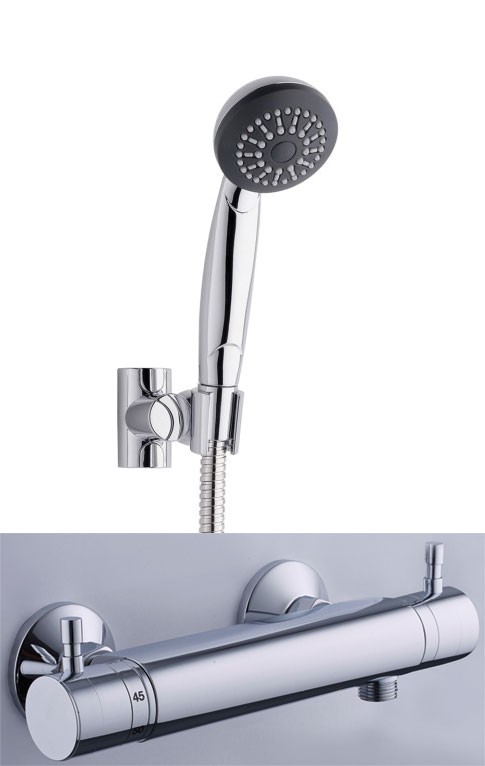Quadro Cool Touch Thermostatic Shower with Nitro Shower Kit