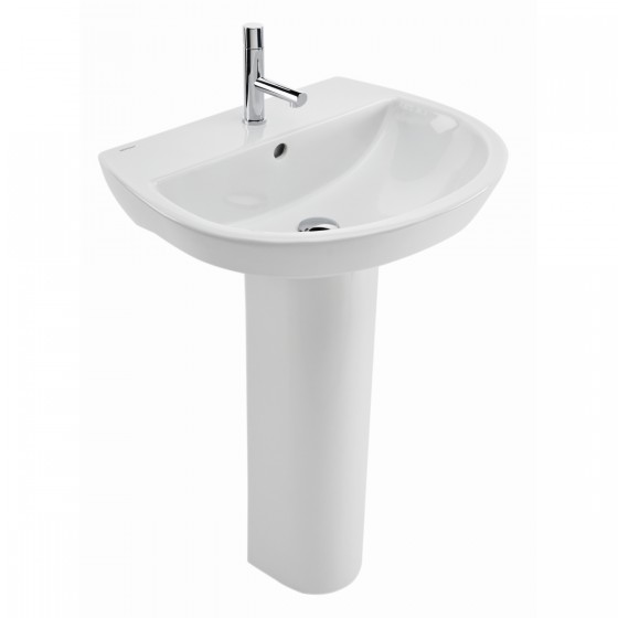 Eclipse 50cm 2 Taphole Basin and Full Pedestal