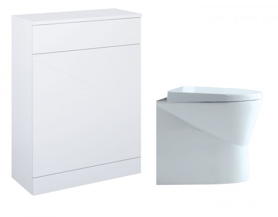 Enthuse Back to Wall Pan, Appeal White WC unit & Concealed Cistern