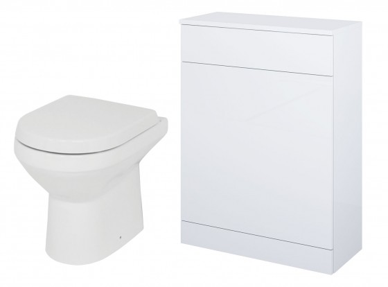 Vogue Back to Wall Pan, Appeal White WC unit & Concealed Cistern