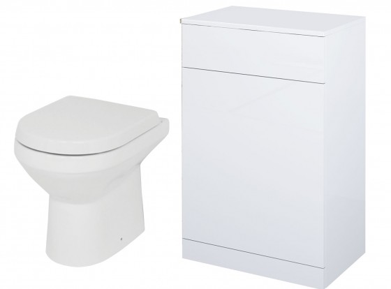 Vogue Back to Wall Pan, Sense White WC Unit & Concealed Cistern