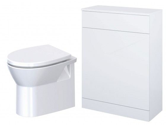 Eclipse Back to Wall Pan, Revival 2 White WC Unit & Concealed Cistern