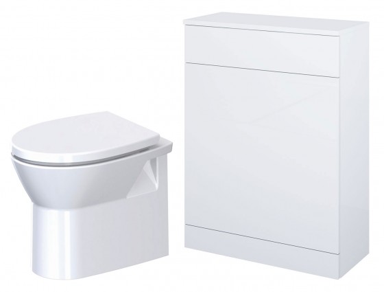 Eclipse Back to Wall Pan, Appeal White WC unit & Concealed Cistern