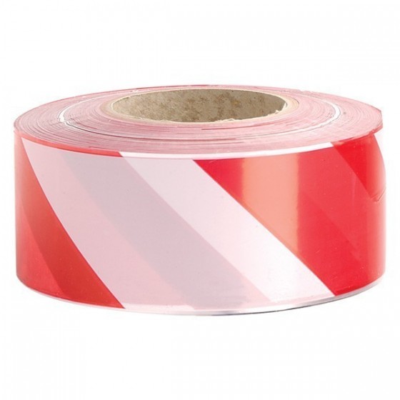 Plastic Barrier Tape Red/White 