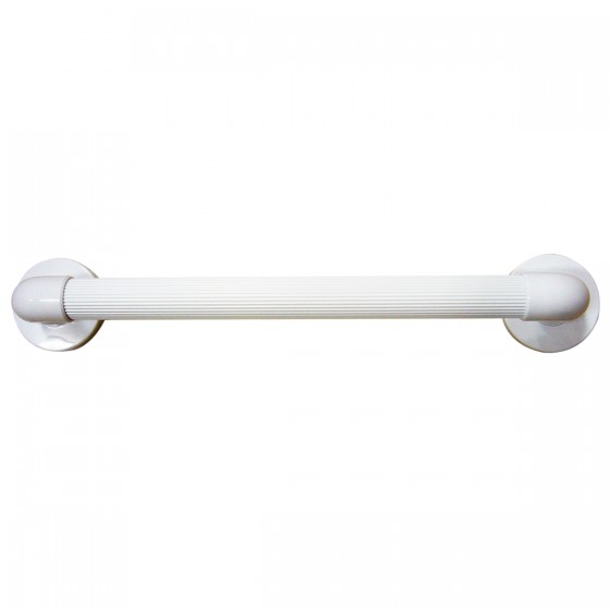 White Plastic Fluted Grab Rail 450mm