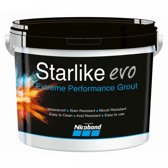 Nicobond Starlike evo Extreme Performance Grout White 2.5kg