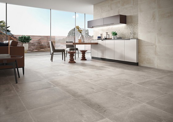 Cemento Light Grey Porcelain Floor and Wall Tile 600x600mm