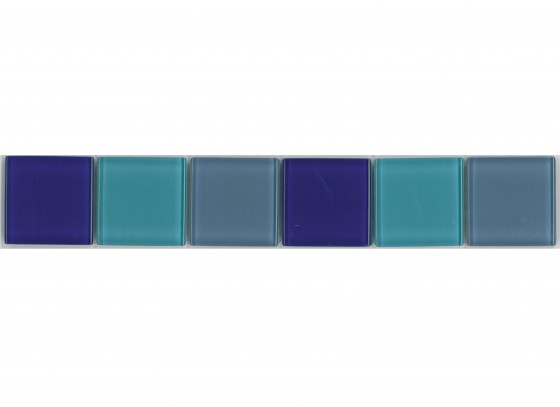 De Vision Blue Mix Listello 48x300mm