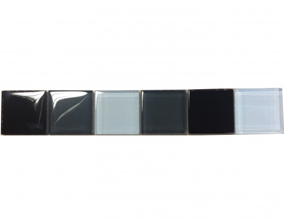 De Vision Black Mix Listello 48x300mm