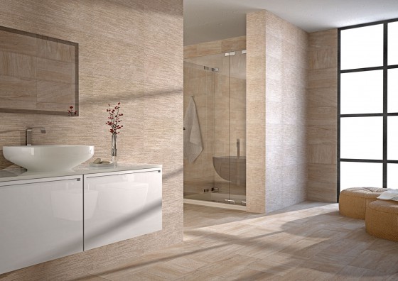 Core Beige Structured Porcelain Wall Tile 310 X 560mm