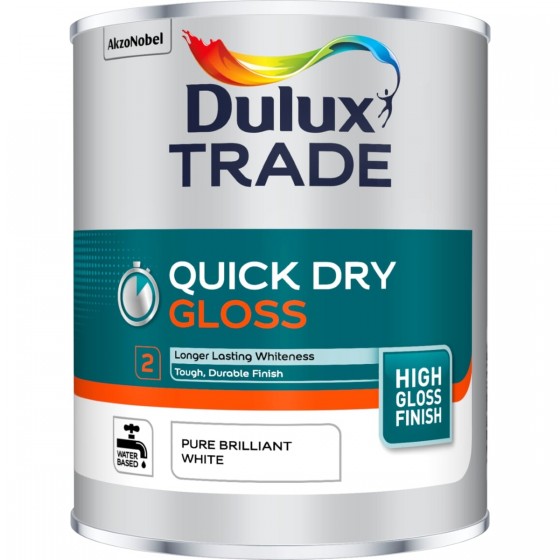 Dulux Trade Quick Dry Gloss Pbw 1lt