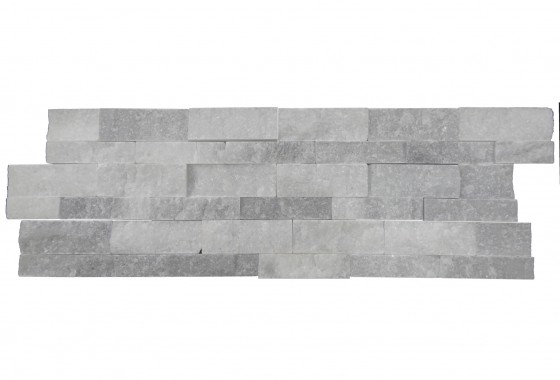 Split Face Silver Grey Mosaic Sheet