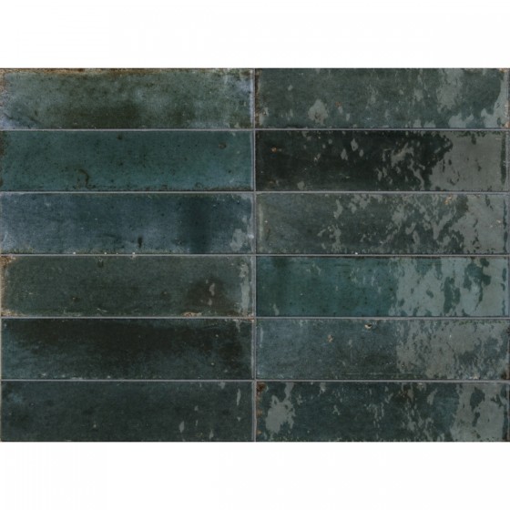 Lume Blue Gloss Porcelain Wall And Floor Tile