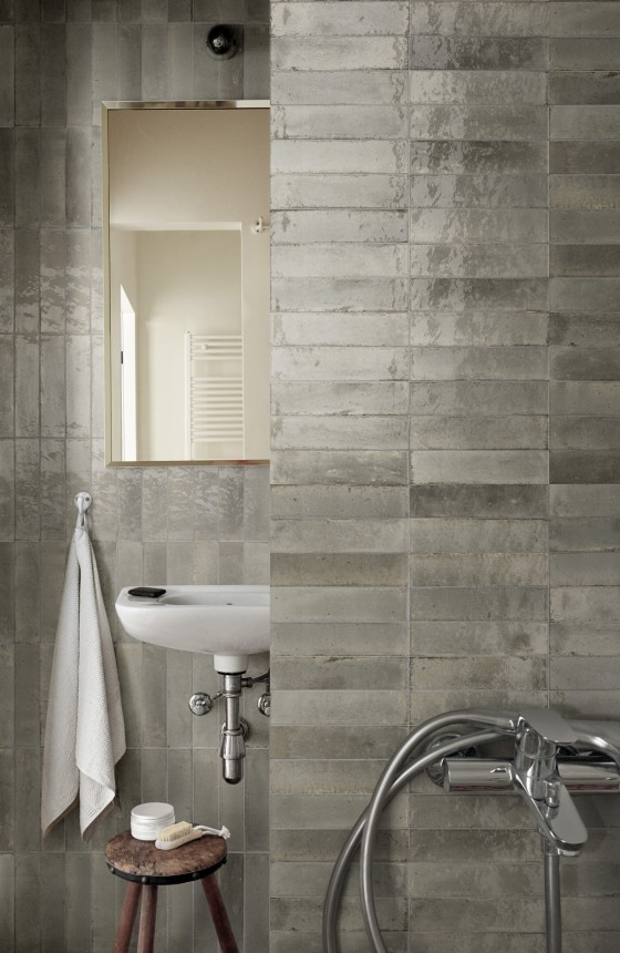 Lume Greige Gloss Porcelain Wall and Floor Tile 240x60mm