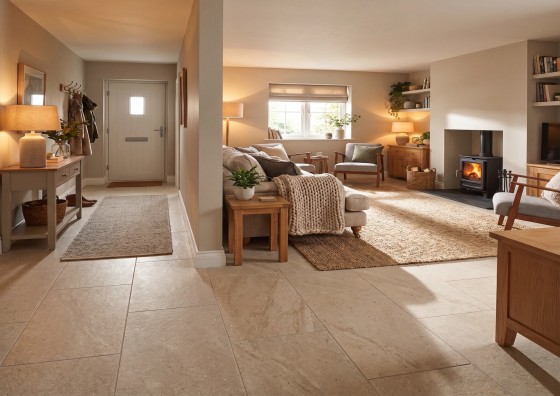 Hybrid Beige Natural Porcelain Wall & Floor Tile HB2 300x600mm