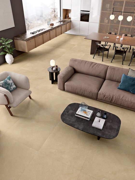 Hybrid Beige Natural Porcelain Wall & Floor Tile HB2 900x900mm