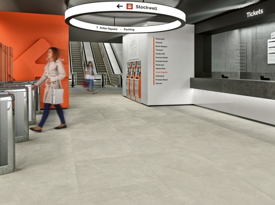 Hybrid Light Grey Natural Porcelain Wall & Floor Tile HB3 900x900mm